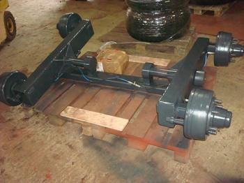 Hjólabúnaður: Með þverslá til ásuðu